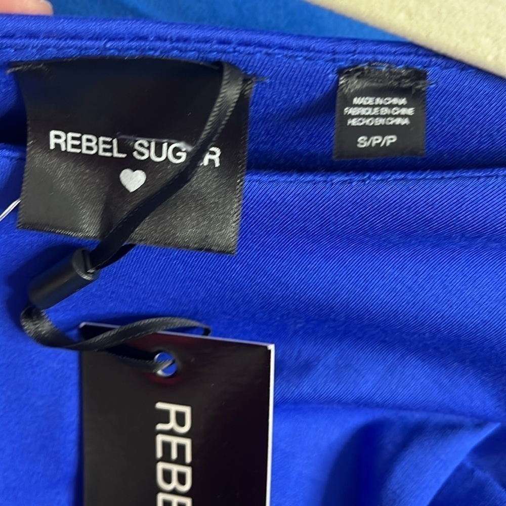 ⭐️ NWT- Rebel Sugar royal blue dress- size small - Picture 7 of 10